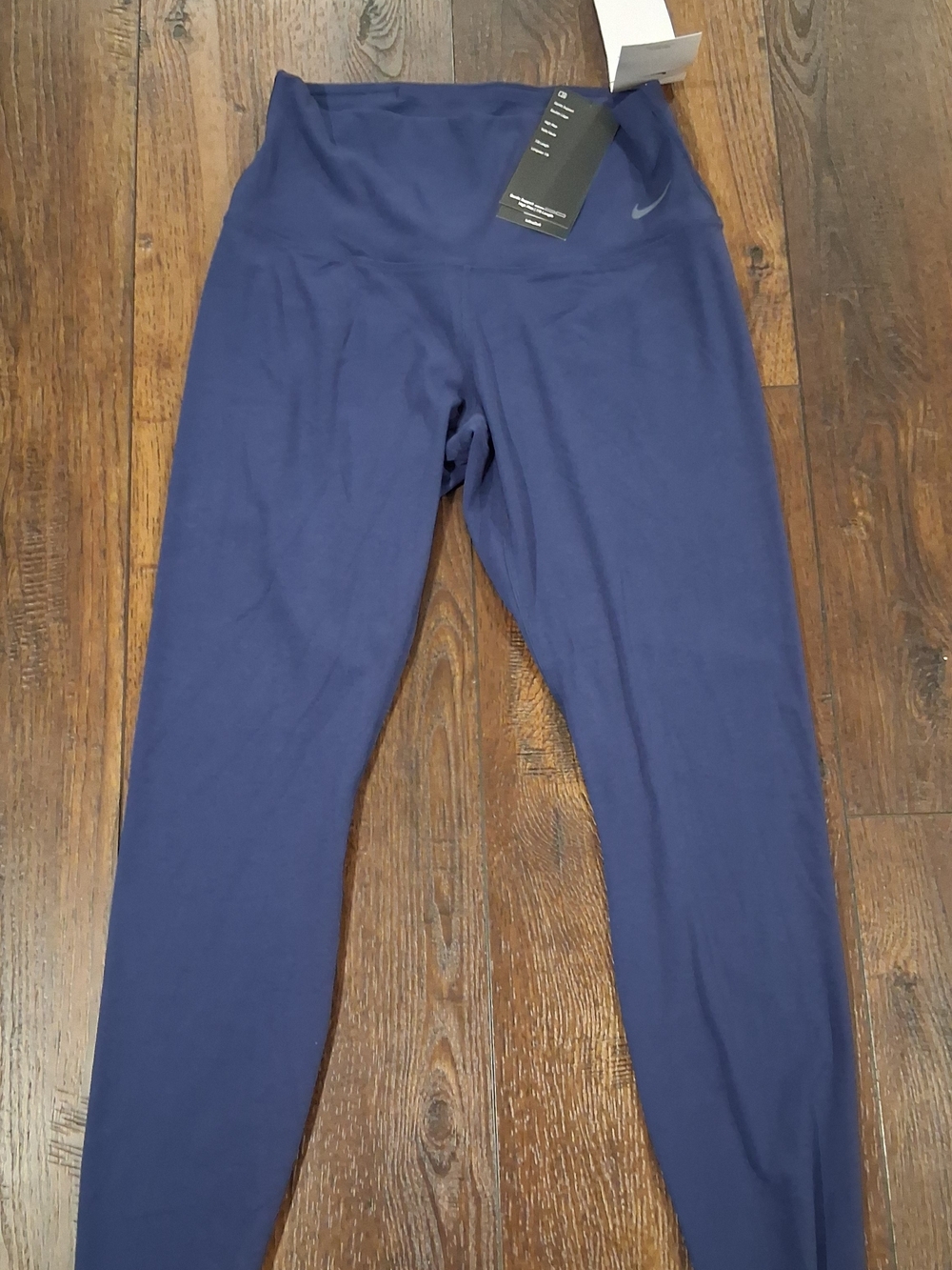 Nike Womens Navy Blue High-Waist Leggings